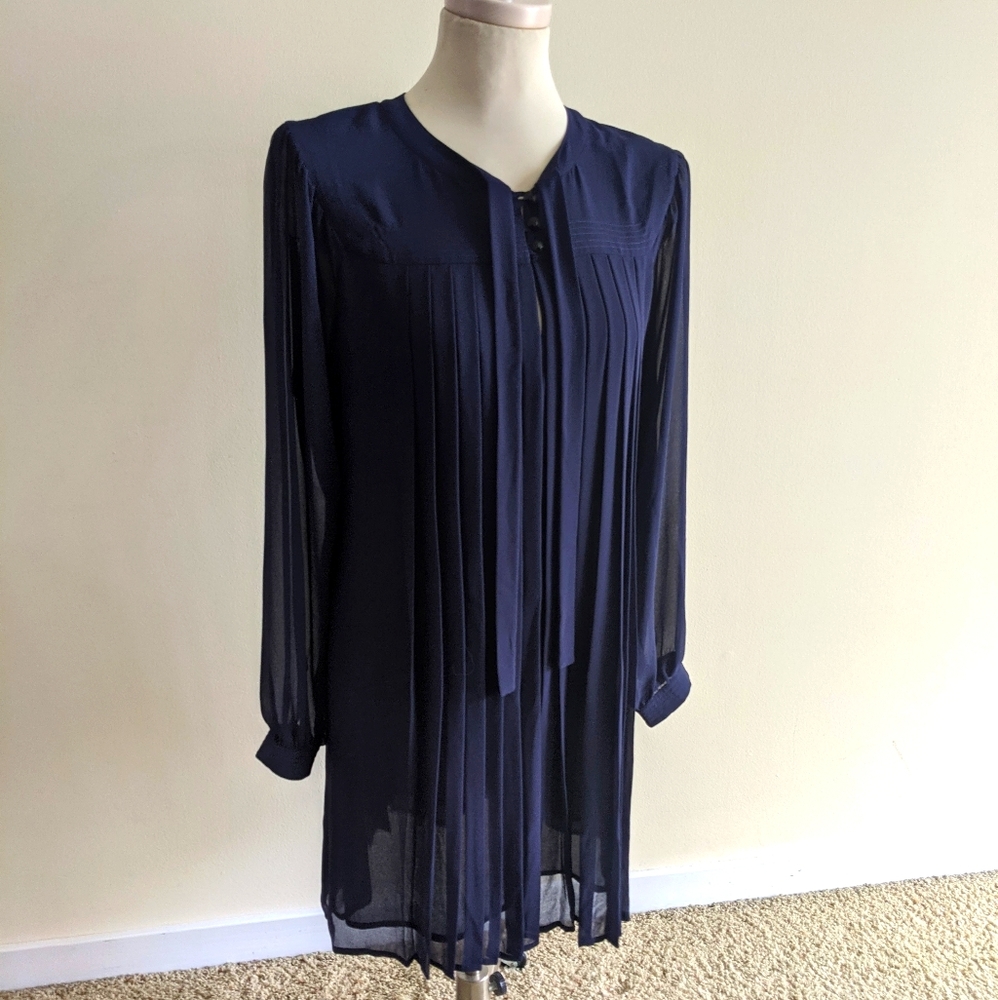 Sanctuary Feeling Prairie Tie Neck Babydoll Dress